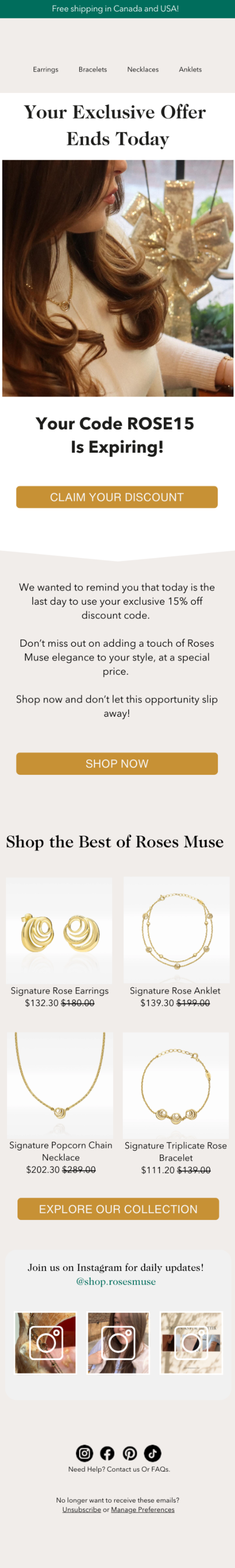 Email design sample